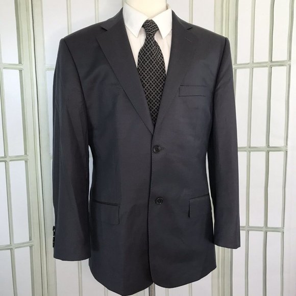 S/X Sir Exchange Men's Size 40R Gray 150's Wool 2 Button Front / 4G48 - Picture 1 of 11